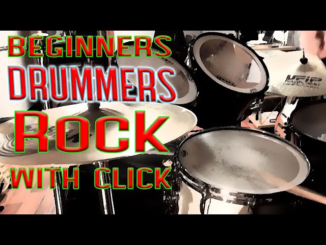 Easy and Basic Rock Backing Track | 100 BPM Drumless with Click class=
