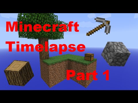 Let It Snow!! - Minecraft - Timelapse - Skyblock - Part 1