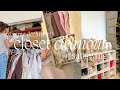 CLOSET CLEANOUT + ORGANIZATION | decluttering, organizing, + donating! *much needed!!