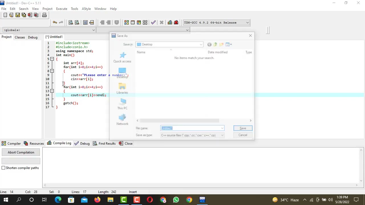 Creating An Array Of Integers Using For Loop | Technical Kashif - YouTube