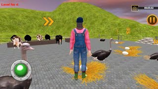 Ostrich Egg Harvest|Farming Simulator 2021||Android Ios Gameplay||Games screenshot 4