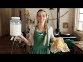 Making butter at home from fresh cream