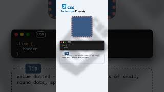 CSS border-style property #htmlcss #coding