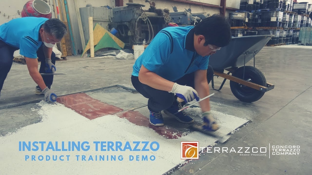 Installing An Epoxy Terrazzo Floor Terrazzco Brand Products Installing An Epoxy Terrazzo Floor