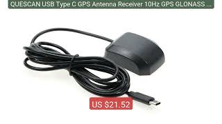 QUESCAN USB Type C GPS Antenna Receiver 10Hz GPS GLONASS Galileo Be... — Top Rated 2026 | Buy Now!