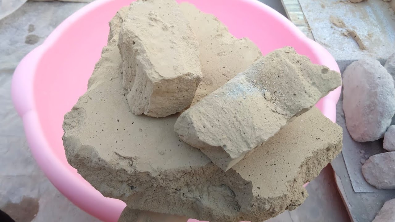 ASMR: Pure mud dirt shapes full dipping&Crumbling ❤️