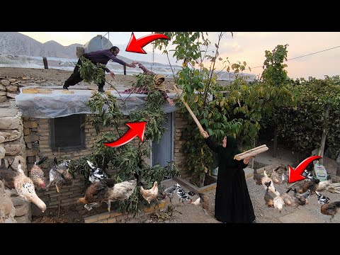 A Terrifying Storm Hit Maryam & Zahra’s Cabin… Then Zahra Fell! And Ostad…