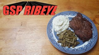 GSP Steak
Simple easy steak recipe only used Garlic, Salt, and Pepper. Good half inch Ribeye steak done simple and GSP brings out flavor in beef for best results IMO. GSP Steak
