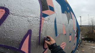 Graffiti Chrome Piece under the Bridge (RAW audio) by Dirty Hands Boy 381 views 1 year ago 10 minutes, 44 seconds