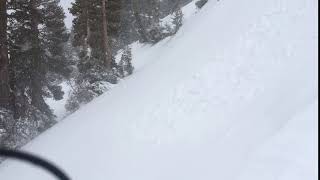 Small Skier Triggered Wind Slab on Powderhouse Peak Test Slope
