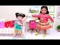 Doll&#39;s first day of school! Play Dolls family morning rotuine