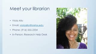 Introducing the Los Rios Community College Libraries: A Presentation for New Students