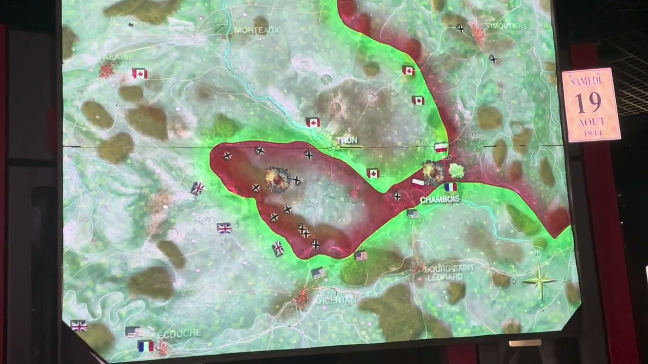 18.10.2024 - Montormel - Kocioł Falaise i bitwa pod Wzgórzem 262 na znakomitej wizualizacji w muzeum