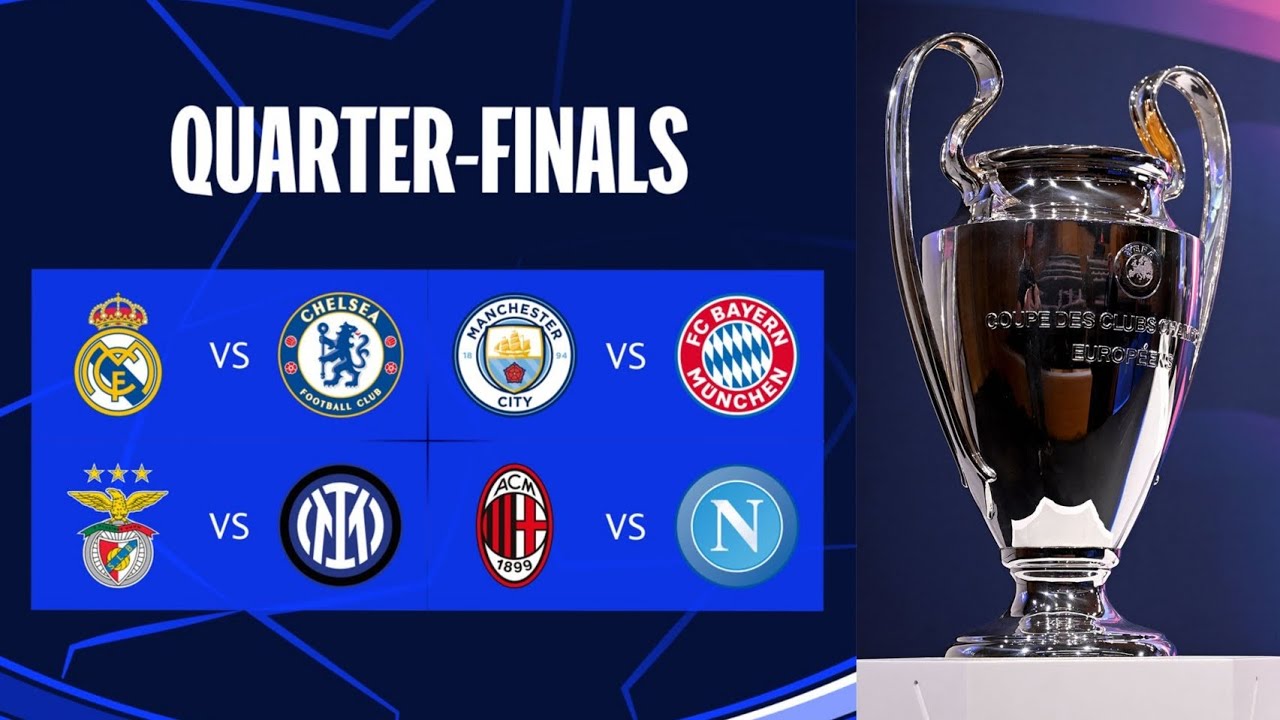 ¡ASÍ QUEDARON LOS 4TOS DE FINAL DE LA UEFA CHAMPIONS LEAGUE! 🏆⚽ #futbol ...