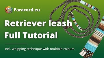 Make a Slip Lead with Double Stop | Tutorial Dog Leash | DIY Leash with Multi Colour Whipping