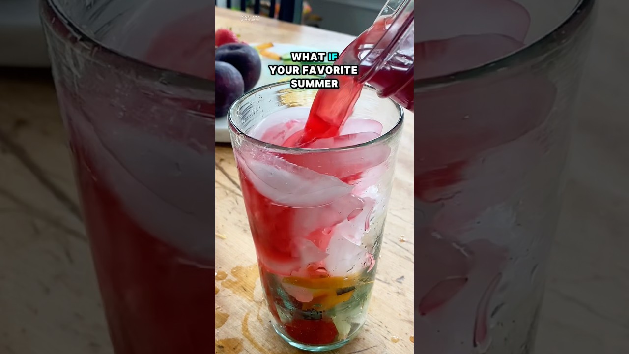 Sangria’s alcohol-free twin? #shorts #icedtea #fruittea #summerdrink