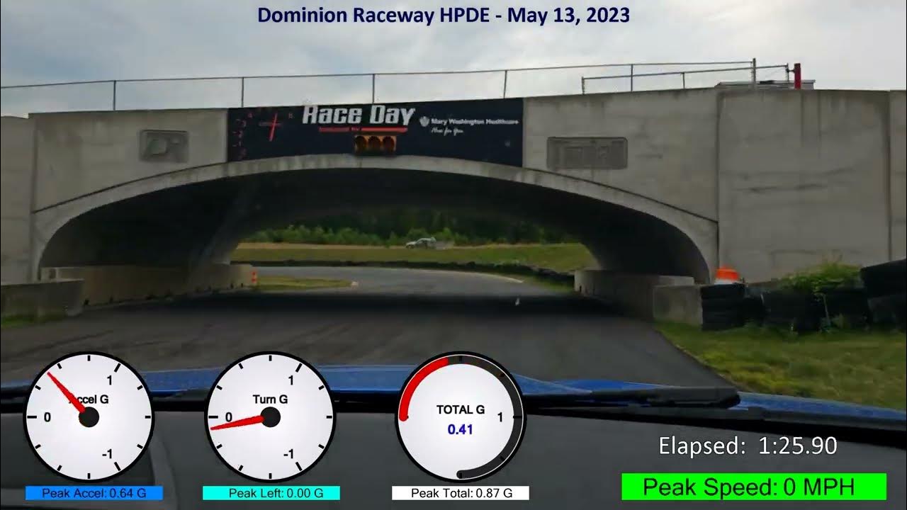 One Lap of Dominion Raceway HPDRE May 13, 2023 YouTube