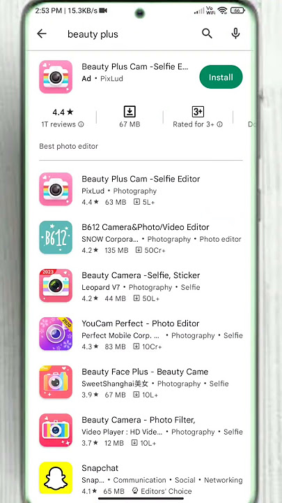 ⚡Best Selfie Camera App 🔥 For Android 2022#shorts