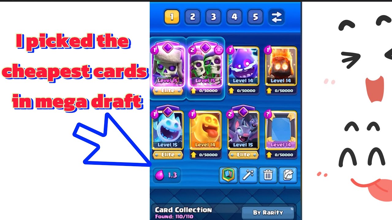 I Picked Only The Cheapest Cards In Mega Draft Clash Royale (it went horribly)