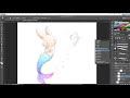 Merbunny for mermay art challenge  bunny mermaid art   digital painting tutorial