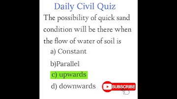 Civil Quiz | Soil Mechanics #shorts