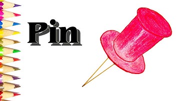 How to Draw a Pin Easily for Kids - SLD
