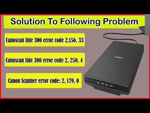 Canoscan Lide Communication Error Problem Solved