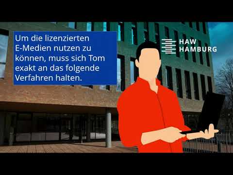 Wie kann ich von Zuhause aus auf E-Medien der HAW Hamburg zugreifen?