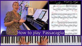 How to play 'Passacaglia' (Handel / Halvorsen) Piano Tutorial for all levels