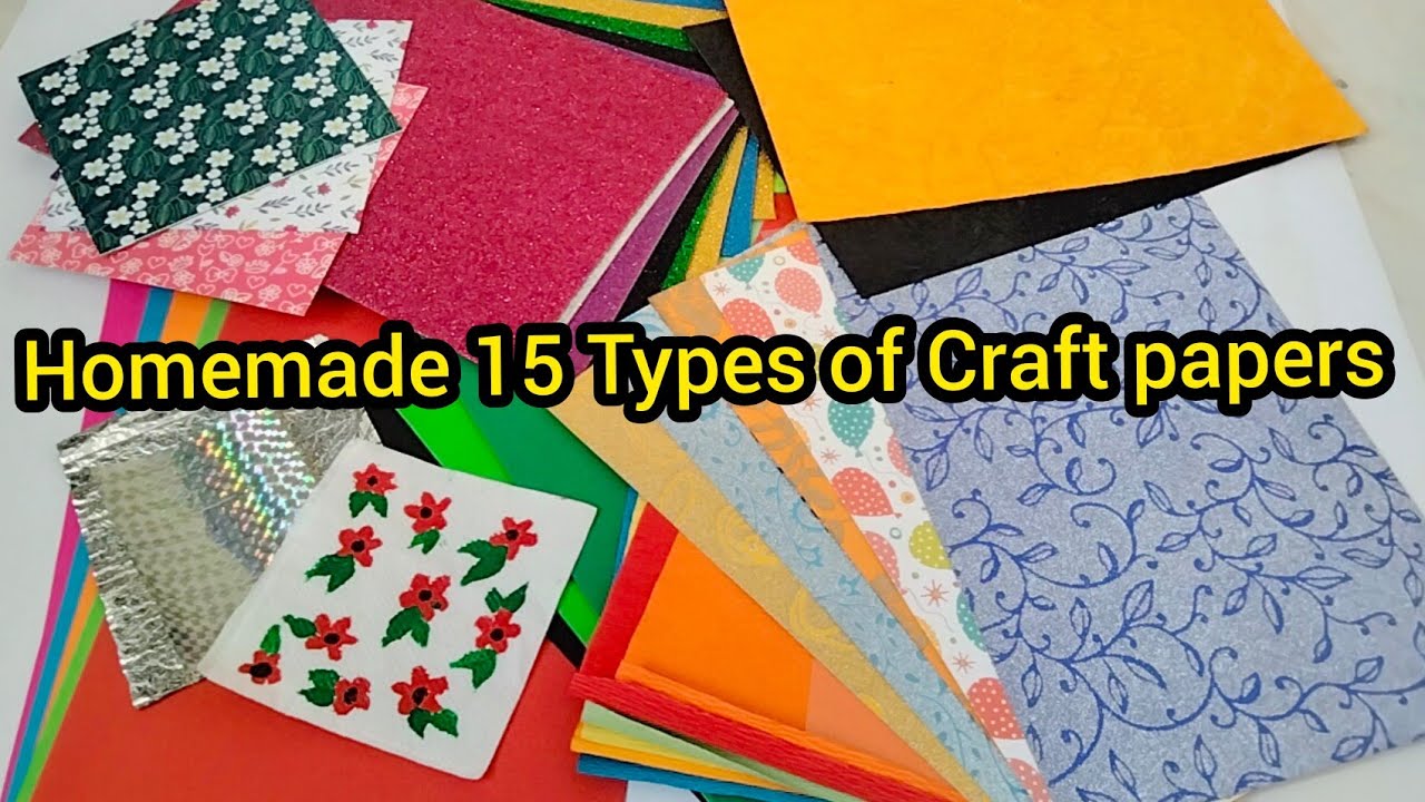 Types Of Craft Paper