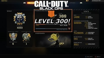 Call of Duty: Black Ops 4 Reaching Level 300! - Combat Record, Stats, Best Classes and Unlocks