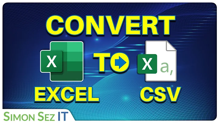 Converting Microsoft Excel Files to CSV Format