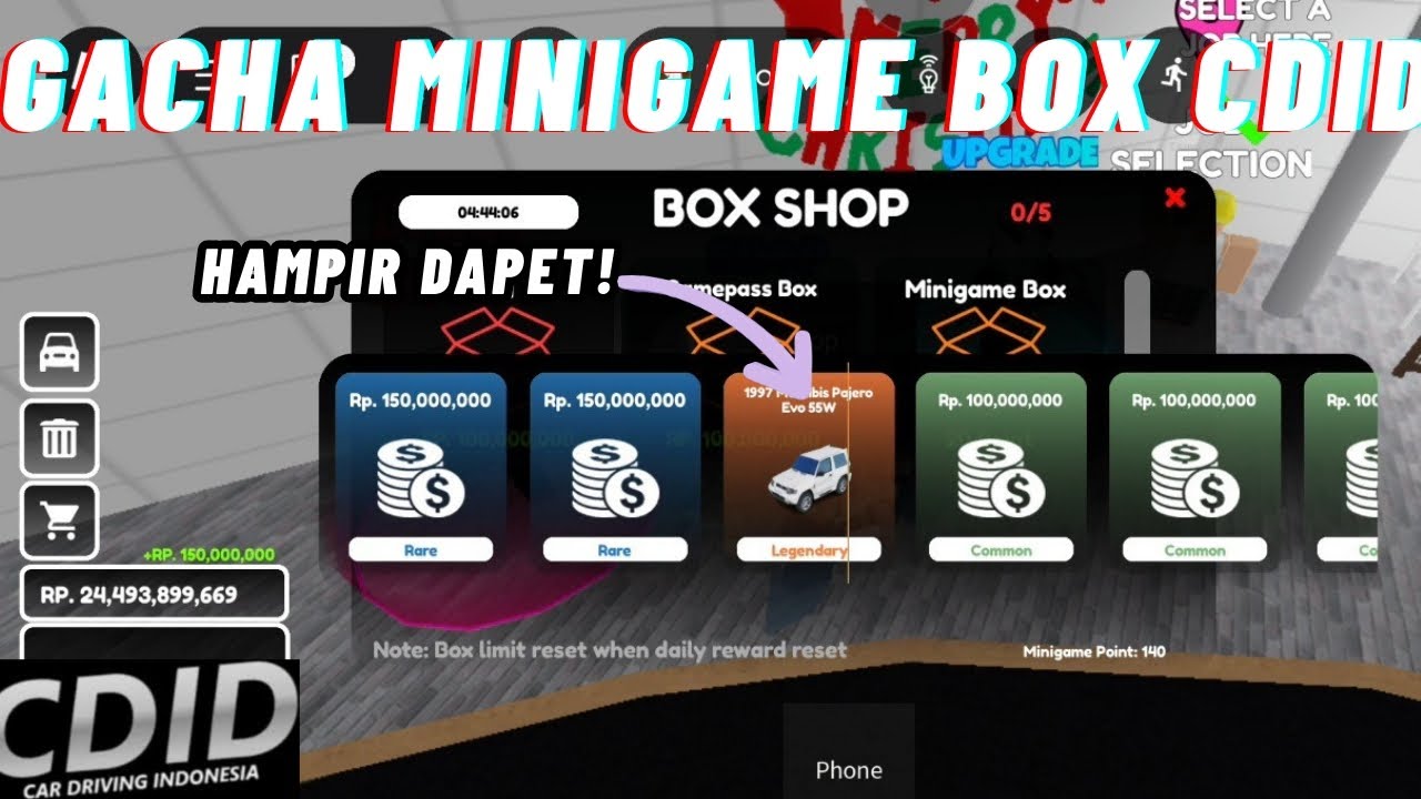 GACHA MINIGAME BOX ROBLOX CDID 2.4