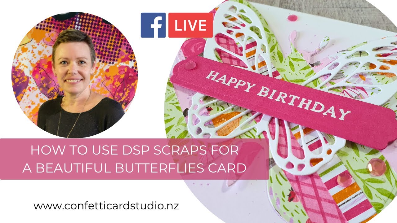 How To Use Scraps For A Beautiful Butterflies Card - YouTube
