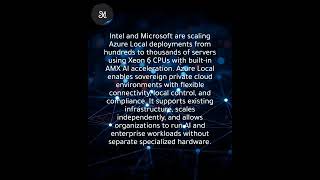 Intel Xeon 6 with AMX boosts Azure Local, scaling to thousands of servers