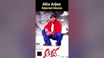Allu Arjun Rejected Movies 😱 #pushpa #shorts #short #alluarjun || Karthik Secrets