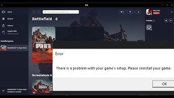 Fix Battlefield 6 Error There Is A Problem With Your Game
