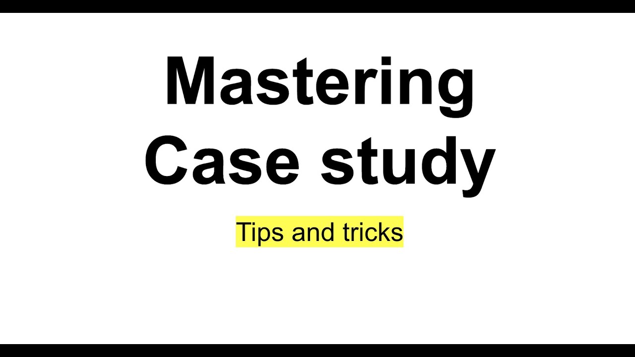 case study courses meaning