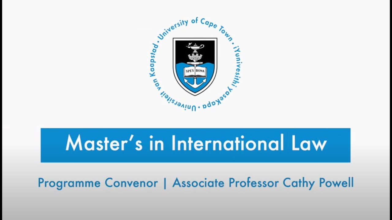 Master's in International Law | 2025