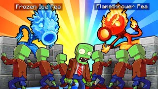 Elemental PLANTS vs ZOMBIES Challenge! (Minecraft)