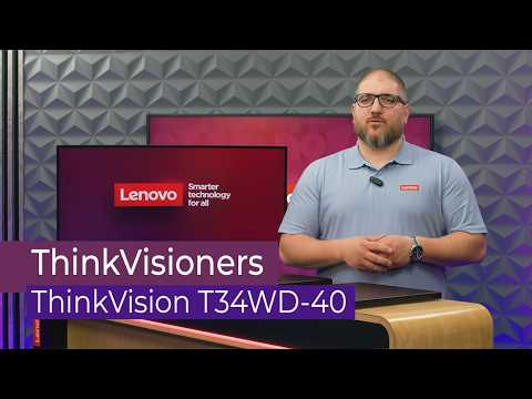 Lenovo ThinkVision T34WD-40 – Professional Workspace and Maximum Work Comfort