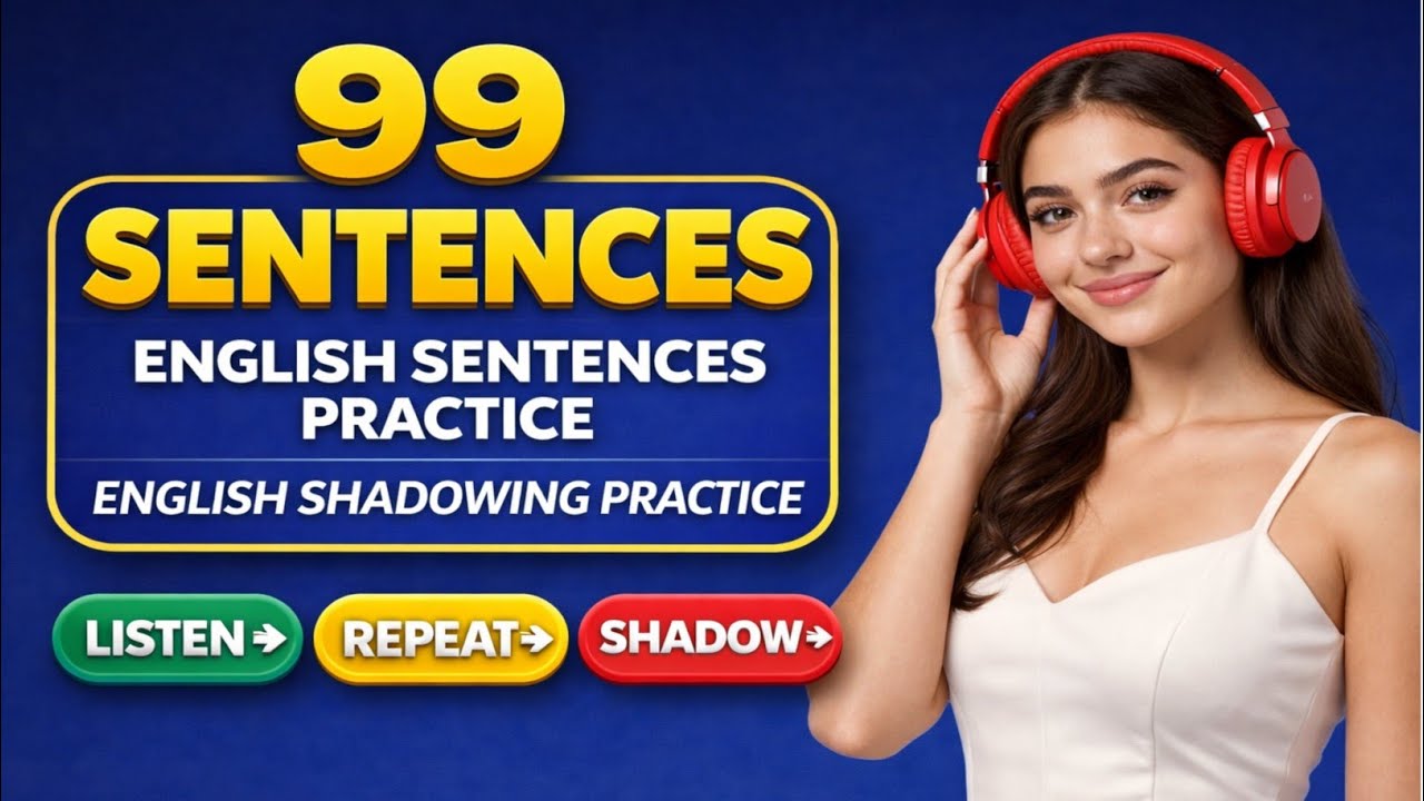 99 Daily Life English Sentences | Shadowing Practice for Fluent ...