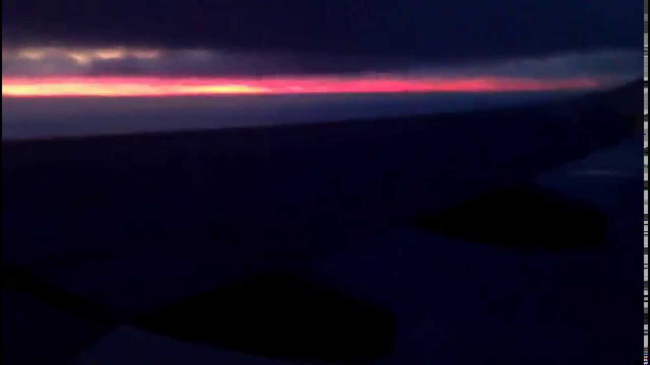 Wonderful sunrise on departure from Sofia