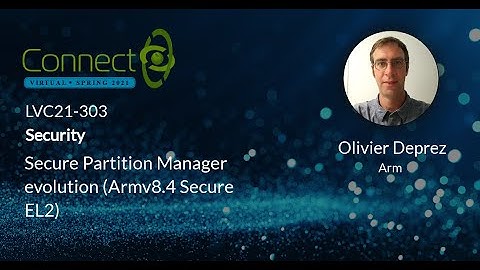 LVC21-303 Secure Partition Manager evolution Armv8 4 Secure EL2