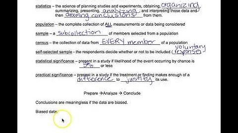 Math 130: 1.1 Statistical and Critical Thinking