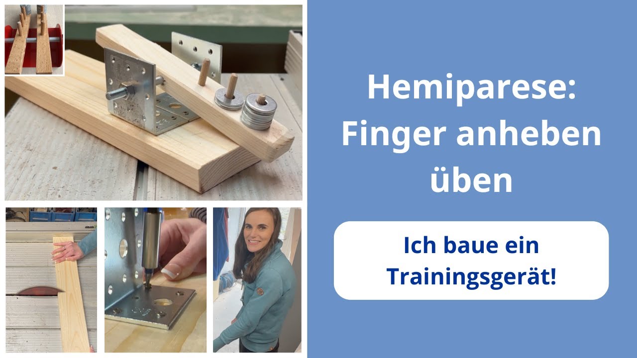 Hemiparese: Finger anheben üben - Ich baue ein Trainingsgerät!