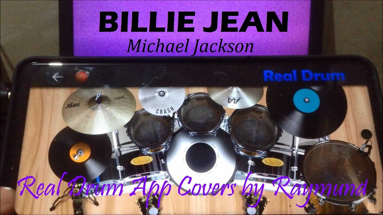 MICHAEL JACKSON BILLIE JEAN Real Drum App Covers by Raymund YouTube
