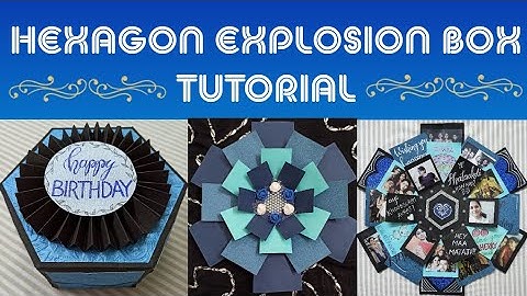 EASIEST HEXAGON BOX TUTORIAL | How to make DIY hexagon explosion box