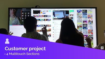 Smart Touch Testing 4 Multitouch Sections on an Intuiface Powered Demo made for Oracle