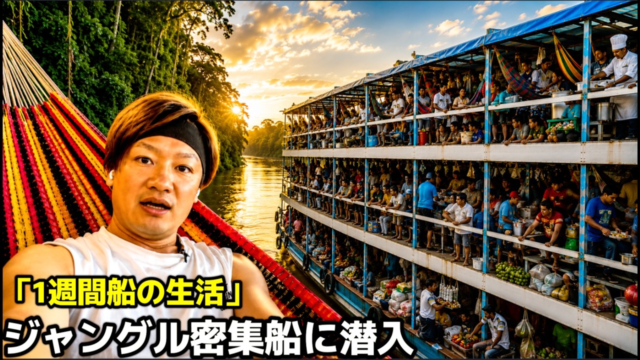 🇧🇷「1500km航海」アマゾンの密集船で1週間生活してみた｜中南米15カ国旅 #22